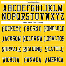 Load image into Gallery viewer, Custom Stitched Gold Black-White 3D Pattern Design Contrast Color Stripe Sports Pullover Sweatshirt Hoodie