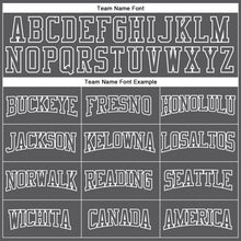 Load image into Gallery viewer, Custom Stitched Steel Gray White 3D Pattern Design Contrast Color Stripe Sports Pullover Sweatshirt Hoodie