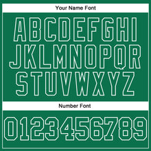 Load image into Gallery viewer, Custom Stitched Kelly Green White 3D Pattern Design Contrast Color Stripe Sports Pullover Sweatshirt Hoodie