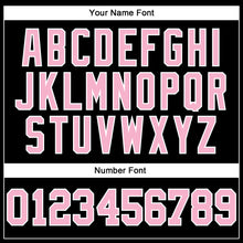 Load image into Gallery viewer, Custom Stitched Black Light Pink-White 3D Pattern Design Segmentation Patchwork Stripe Sports Pullover Sweatshirt Hoodie