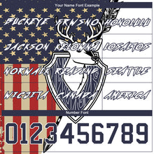 Charger l'image dans la galerie, Custom White Navy 3D American Flag And Deer Hunting Sports Pullover Sweatshirt Hoodie
