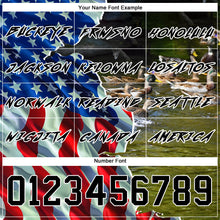 Charger l'image dans la galerie, Custom Black White 3D American Flag And Duck Hunting Sports Pullover Sweatshirt Hoodie