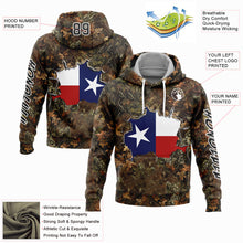 Charger l'image dans la galerie, Custom Camo Black-White 3D Texas Flag And Hunting Sports Pullover Sweatshirt Hoodie