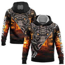 Charger l'image dans la galerie, Custom Black White 3D Wild Boar Arrow Hunting Sports Pullover Sweatshirt Hoodie
