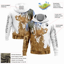 Charger l'image dans la galerie, Custom White Black 3D Dog Hunting Sports Pullover Sweatshirt Hoodie
