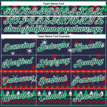 Загрузить изображение в средство просмотра галереи, Custom Stitched Navy Kelly Green-White 3D Christmas Sports Pullover Sweatshirt Hoodie
