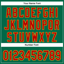 Загрузить изображение в средство просмотра галереи, Custom Stitched Kelly Green Red-Gold 3D Christmas Sports Pullover Sweatshirt Hoodie