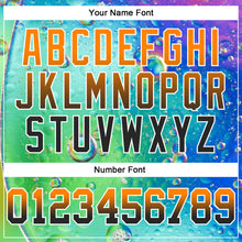 Charger l'image dans la galerie, Custom Stitched Thunder Blue Bay Orange Black-Neon Green Fade 3D Pattern Design Colorful Bubbles Sports Pullover Sweatshirt Hoodie