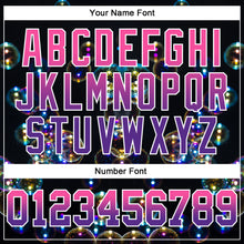 Charger l'image dans la galerie, Custom Stitched Black Pink-Purple Fade 3D Pattern Design Colorful Bubbles Sports Pullover Sweatshirt Hoodie