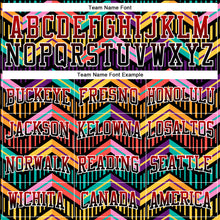 Charger l'image dans la galerie, Custom Stitched Black Red-White Fade 3D Pattern Design Colorful Stripes Shapes Sports Pullover Sweatshirt Hoodie