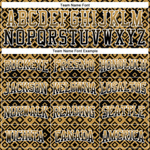 Charger l'image dans la galerie, Custom Stitched Old Gold Black-White 3D Pattern Design Geometric Gradient Square Shapes Sports Pullover Sweatshirt Hoodie