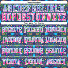 Charger l'image dans la galerie, Custom Stitched Royal Light Blue-Pink Fade 3D Pattern Design Geometric Fractal Shapes Sports Pullover Sweatshirt Hoodie