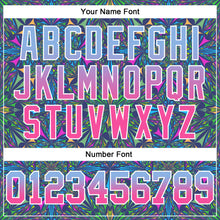 Charger l'image dans la galerie, Custom Stitched Royal Light Blue-Pink Fade 3D Pattern Design Geometric Fractal Shapes Sports Pullover Sweatshirt Hoodie