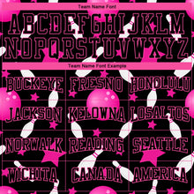 Load image into Gallery viewer, Custom Stitched Black Pink 3D Bowling Sports Pullover Sweatshirt Hoodie