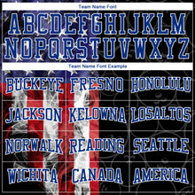 Load image into Gallery viewer, Custom Stitched Black Red-Royal 3D American Flag Bowling Sports Pullover Sweatshirt Hoodie