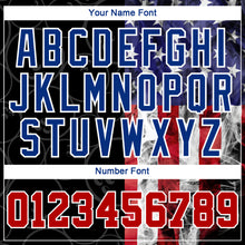 Load image into Gallery viewer, Custom Stitched Black Red-Royal 3D American Flag Bowling Sports Pullover Sweatshirt Hoodie