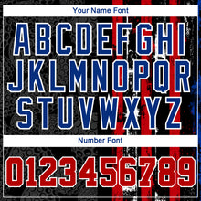 Load image into Gallery viewer, Custom Stitched Black Red-Royal 3D Golf Ball American Flag Sports Pullover Sweatshirt Hoodie