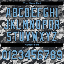 Laden Sie das Bild in den Galerie-Viewer, Custom Camo Light Blue-Black 3D Guatemala Guatemalan Flag Sports Pullover Sweatshirt Salute To Service Hoodie