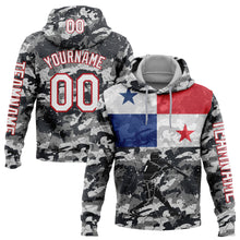 Laden Sie das Bild in den Galerie-Viewer, Custom Camo White-Red 3D Panama Panamanian Flag Sports Pullover Sweatshirt Salute To Service Hoodie