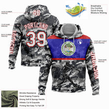 Laden Sie das Bild in den Galerie-Viewer, Custom Camo White-Red 3D Belize Belizean Flag Sports Pullover Sweatshirt Salute To Service Hoodie
