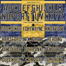 Laden Sie das Bild in den Galerie-Viewer, Custom Camo Yellow-Navy 3D Barbados Barbadian Flag Sports Pullover Sweatshirt Salute To Service Hoodie