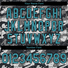 Загрузить изображение в средство просмотра галереи, Custom Camo Teal-Black 3D Bahamas Bahamian Flag Sports Pullover Sweatshirt Salute To Service Hoodie