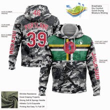 Загрузить изображение в средство просмотра галереи, Custom Camo Red-White 3D Dominica Dominican Flag Sports Pullover Sweatshirt Salute To Service Hoodie