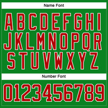 Charger l'image dans la galerie, Custom Grass Green Red-White Funny Christmas 3D Hockey Lace Neck Jersey