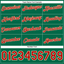 Загрузить изображение в средство просмотра галереи, Custom Stitched Kelly Green Red-Cream Christmas 3D Sports Pullover Sweatshirt Hoodie