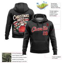 Загрузить изображение в средство просмотра галереи, Custom Stitched Black Red-White Funny Christmas 3D Sports Pullover Sweatshirt Hoodie
