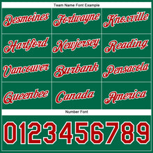 Загрузить изображение в средство просмотра галереи, Custom Stitched Kelly Green Red-White Funny Christmas 3D Sports Pullover Sweatshirt Hoodie