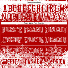 Загрузить изображение в средство просмотра галереи, Custom Stitched Red White Christmas Snowflakes 3D Sports Pullover Sweatshirt Hoodie