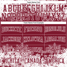 Charger l'image dans la galerie, Custom Stitched Crimson White Christmas Snowflakes 3D Sports Pullover Sweatshirt Hoodie