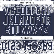Загрузить изображение в средство просмотра галереи, Custom Stitched Navy White Christmas Snowflakes 3D Sports Pullover Sweatshirt Hoodie
