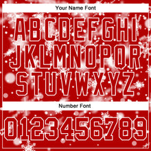 Загрузить изображение в средство просмотра галереи, Custom Stitched Red White Christmas Snowflakes 3D Sports Pullover Sweatshirt Hoodie