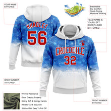 Загрузить изображение в средство просмотра галереи, Custom Stitched Royal Red-White Christmas Snowflakes 3D Sports Pullover Sweatshirt Hoodie