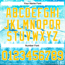 Laden Sie das Bild in den Galerie-Viewer, Custom Stitched Lakes Blue Yellow-White Christmas Snowflakes 3D Sports Pullover Sweatshirt Hoodie