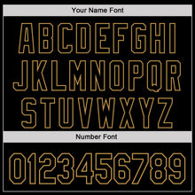 Load image into Gallery viewer, Custom Stitched Black Old Gold 3D Pattern Design American Bullydog Sports Pullover Sweatshirt Hoodie