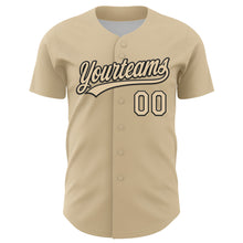 Загрузить изображение в средство просмотра галереи, Custom City Cream Black 3D Pattern Design Black History Month Authentic Baseball Jersey