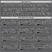 Загрузить изображение в средство просмотра галереи, Custom Steel Gray Black-White 3D Pattern Design Black History Month Authentic Baseball Jersey