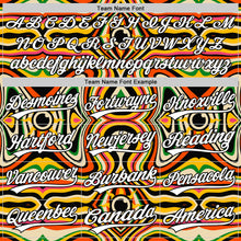 Загрузить изображение в средство просмотра галереи, Custom Orange White-Black 3D Pattern Design Black History Month Authentic Baseball Jersey