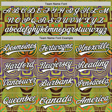 Загрузить изображение в средство просмотра галереи, Custom Olive White-Black 3D Pattern Design Black History Month Authentic Salute To Service Baseball Jersey