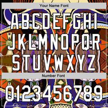 Загрузить изображение в средство просмотра галереи, Custom Dark Purple White-Black 3D Pattern Design Black History Month Authentic Baseball Jersey