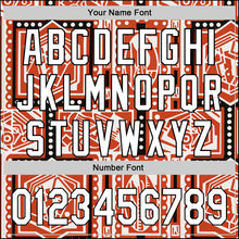 Загрузить изображение в средство просмотра галереи, Custom Orange White-Black 3D Pattern Design Black History Month Authentic Baseball Jersey