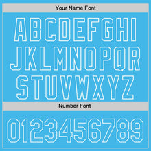 Charger l'image dans la galerie, Custom Sky Blue White 3D Love Heart Valentine's Day Authentic Baseball Jersey