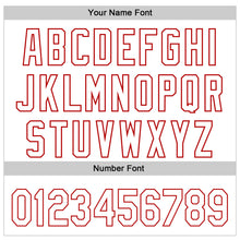 Загрузить изображение в средство просмотра галереи, Custom White Red 3D Love Heart Valentine's Day Authentic Baseball Jersey