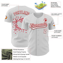 Загрузить изображение в средство просмотра галереи, Custom White Red 3D Love Heart Valentine's Day Authentic Baseball Jersey