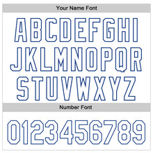 Загрузить изображение в средство просмотра галереи, Custom White Royal Pinstripe Royal 3D Love Heart Valentine's Day Authentic Baseball Jersey