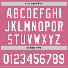 Загрузить изображение в средство просмотра галереи, Custom Pink White-Neon Pink 3D Love Heart Valentine's Day Authentic Baseball Jersey