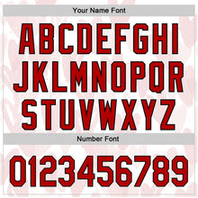 Загрузить изображение в средство просмотра галереи, Custom White Red-Black 3D Love Heart Valentine's Day Authentic Baseball Jersey